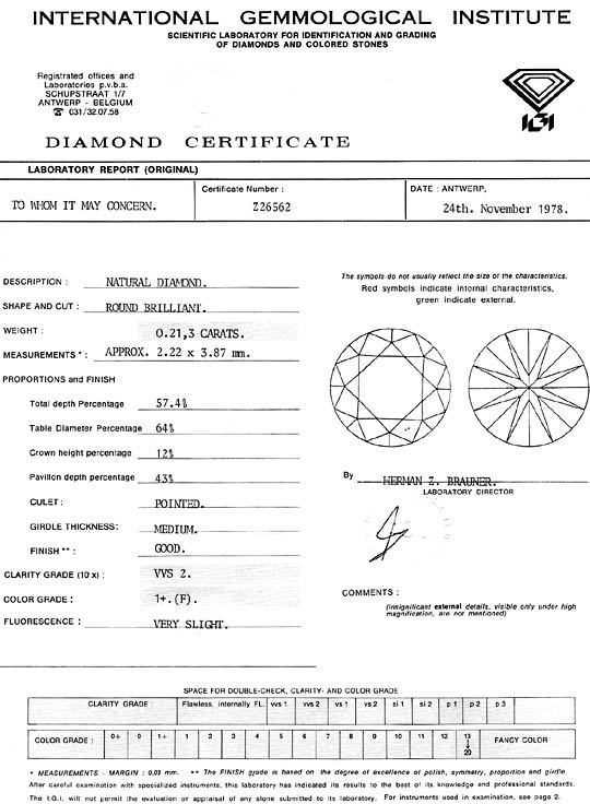 Foto 9 - Diamant 0,213 Carat Brillant IGI feines Weiss Plus VVS2, D6321