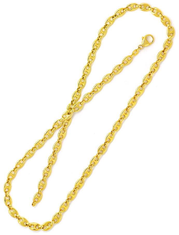 Foto 3 - Gelbgoldkette 55cm im Marina Bohnen Schiffsanker Muster, K3036