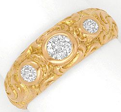 Foto 1 - Massiver Rotgold-Diamanten-Ring 18K Rot Gold 0,41 Carat, R1832