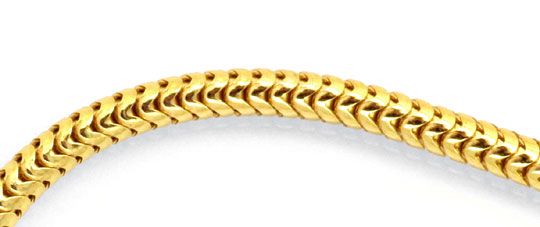 Foto 2 - Massive flexible Schlangenkette 45cm 14K Gold, Z0101